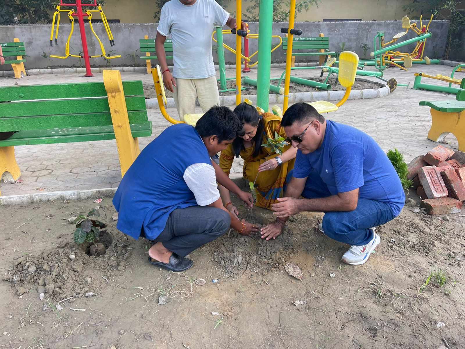 विराटनगर ८ मा हरियाली पार्क निर्माण
